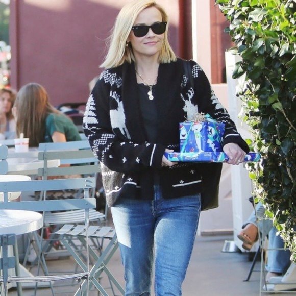 NEW $395 THE GREAT Reindeer Lodge Cardigan Sweater - Picture 2 of 13